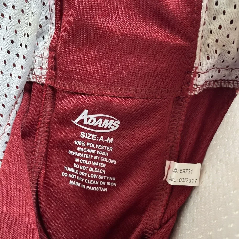 NWT Adams Varsity All-in-one Integrated Padded Football Pants Sz Med‎ Maroon